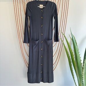 Chaser Women's blue Button-Down Dress or duster